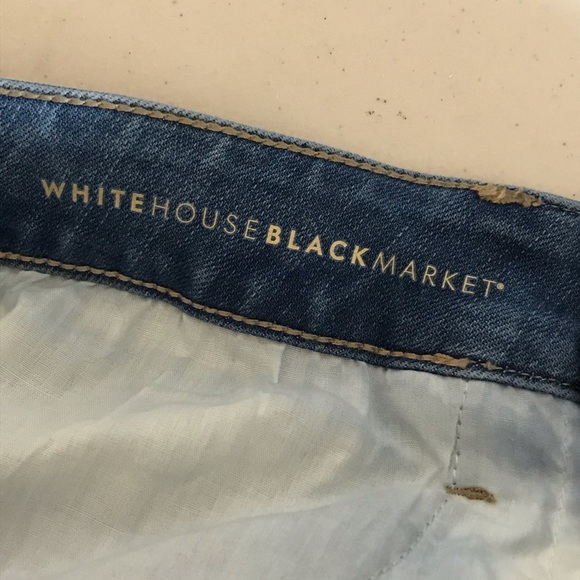 WHBM High-Rise Everyday Soft Denim Slim Ankle Jeans With Piping Detail - Picture 9 of 10